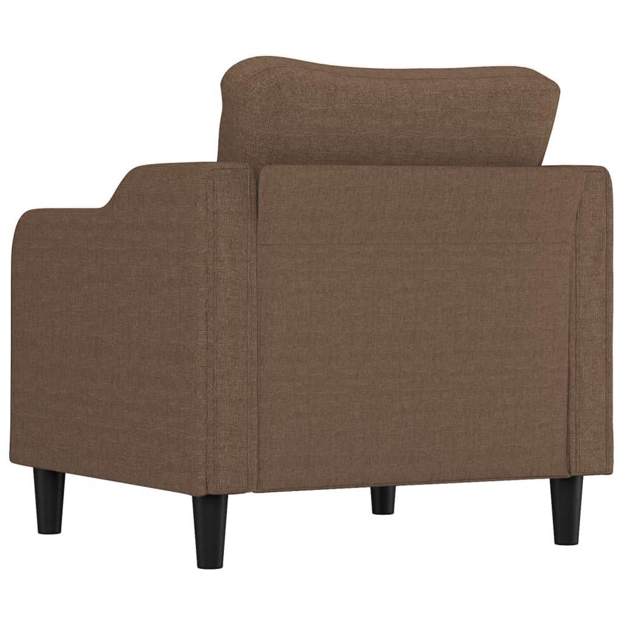 Voir la diapositive 5 : VIDAXL Fauteuil Marron 60 cm Tissu