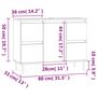Voir la diapositive 6 : VIDAXL Armoire de salle de bain blanc brillant 80x33x60 cm
