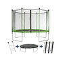 Voir la diapositive 1 : Habitat et Jardin Trampoline  Yoopi 2  - Ø 4.25 m - Avec filet + échelle + couverture + kit d'ancrage