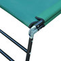 Voir la diapositive 6 : OUTSUNNY Bain de soleil transat pliable inclinable 5 positions acier noir tissu Oxford vert