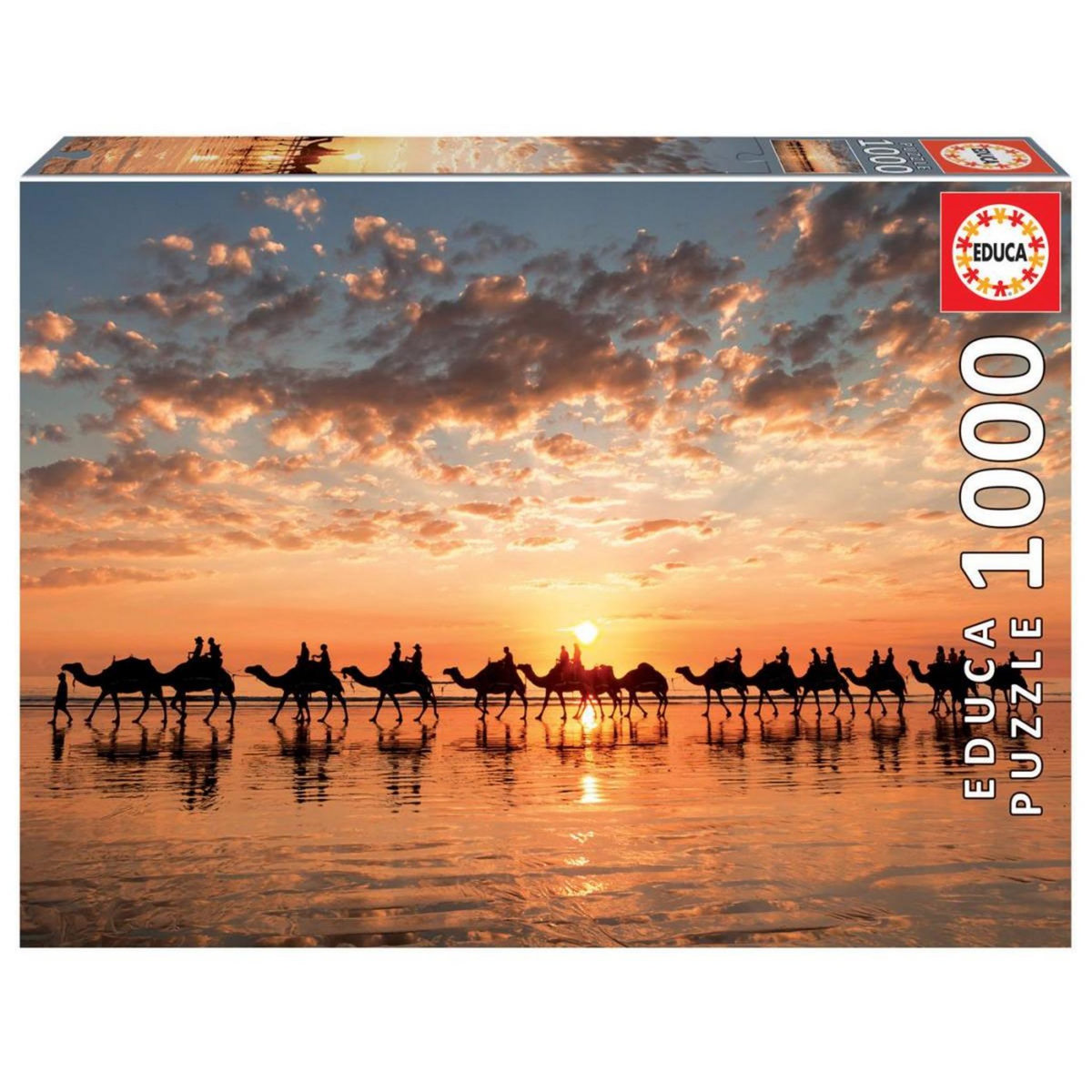 EDUCA Puzzle 1000 pcs Golden sunset on Cable Beach Australie
