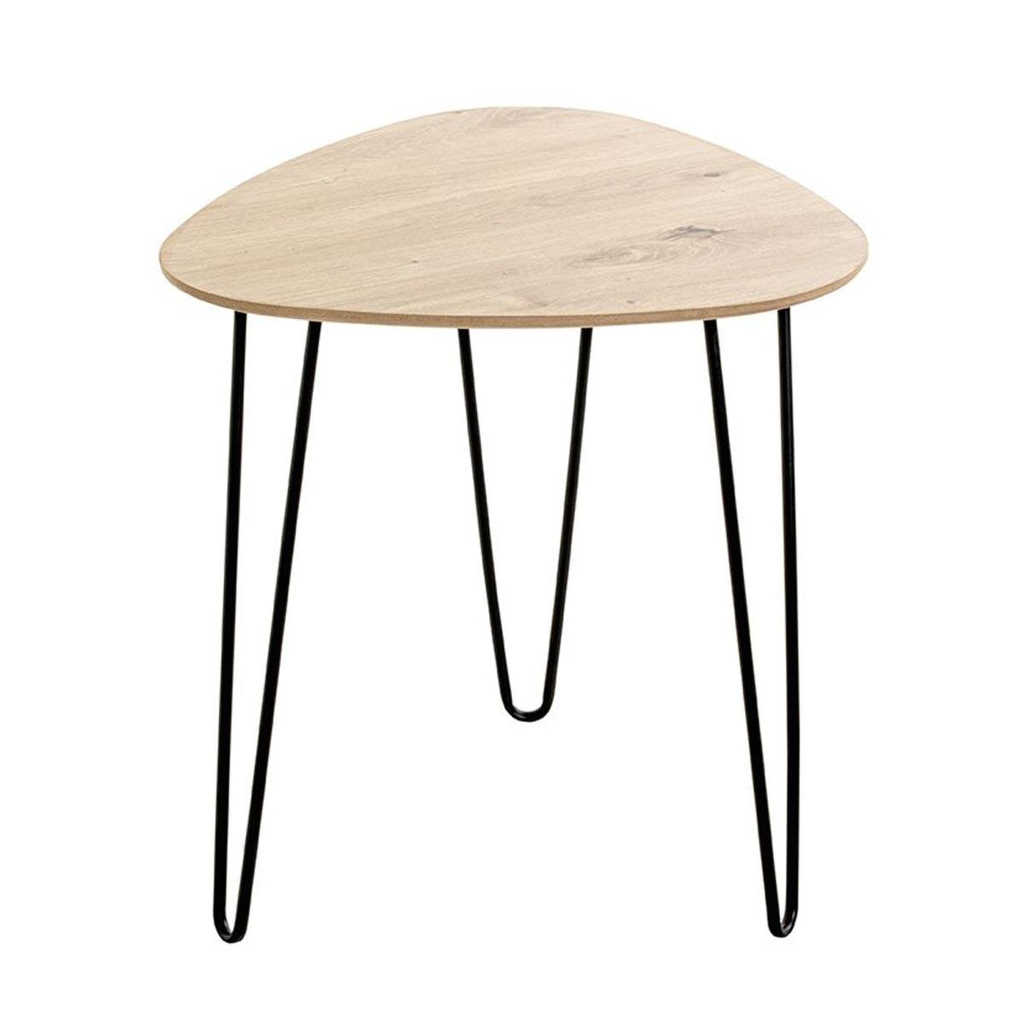 Voir la diapositive 2 : Paris Prix Table d'appoint design  brady  43cm naturel & noir