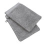 Voir la diapositive 1 : Lot de 2 gants de toilette uni en coton 600 g/m²
