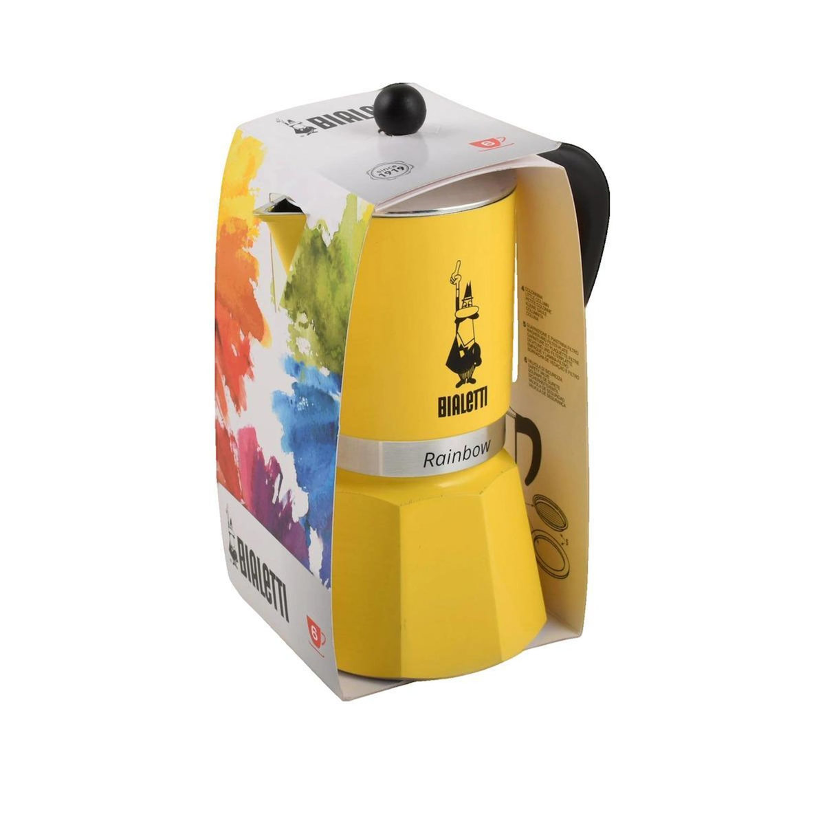 BIALETTI Cafetière italienne Bialetti jaune éclatant 3 tasses