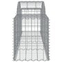 Voir la diapositive 5 : VIDAXL Paniers a gabions arques 5 pcs 200x50x60/80 cm Fer galvanise