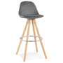 Voir la diapositive 1 : Paris Prix Tabouret de Bar Scandinave  Miro  97cm Gris & Naturel