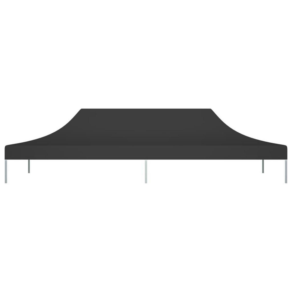 VIDAXL Toit de tente de reception 6x3 m Noir 270 g/m^2