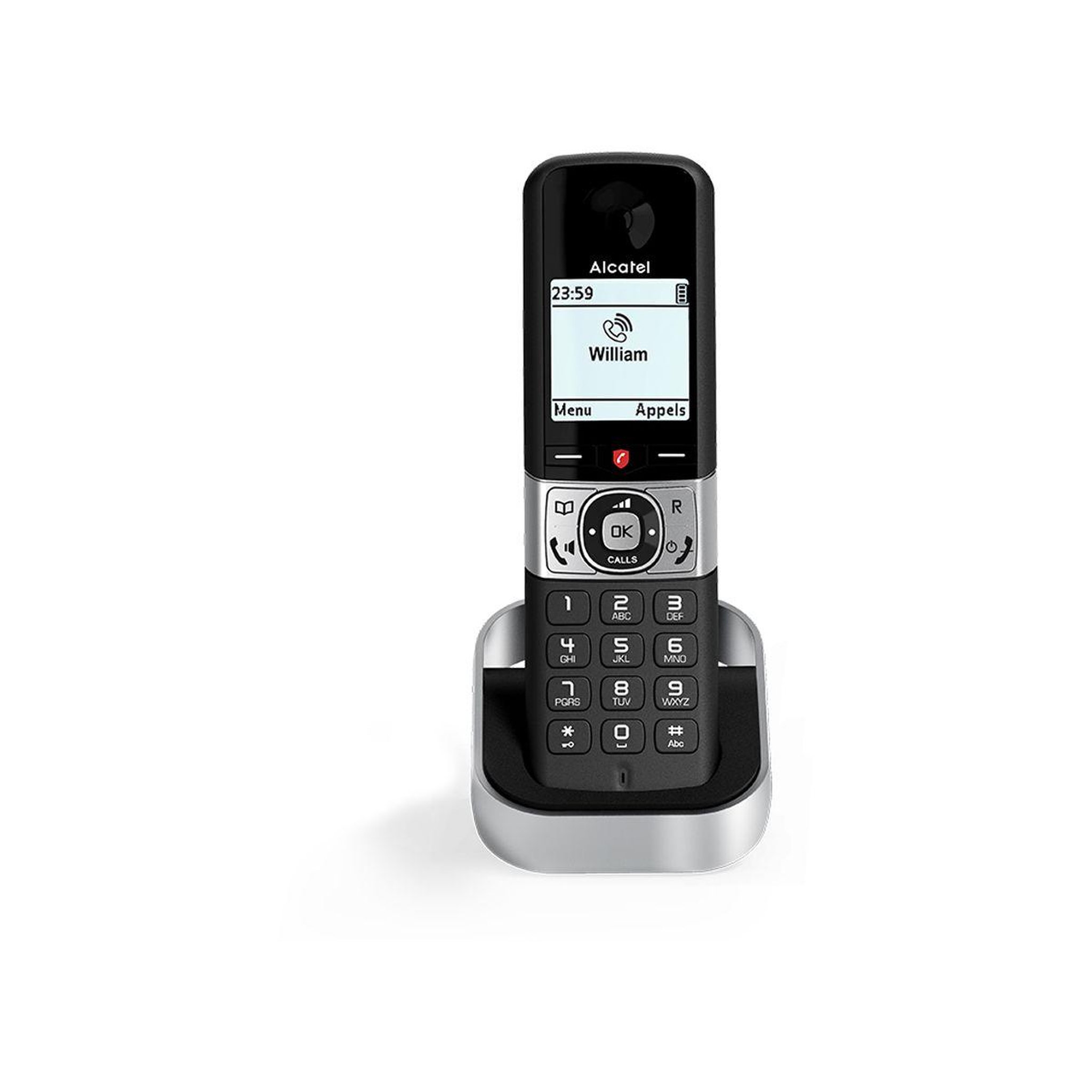 Voir la diapositive 5 : Alcatel Téléphone sans fil F890 Voice Trio Noir