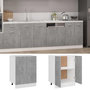 Voir la diapositive 2 : VIDAXL Armoire de plancher Gris beton 60x46x81,5 cm Bois d'ingenierie