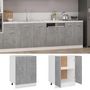 Voir la diapositive 2 : VIDAXL Armoire de plancher Gris beton 60x46x81,5 cm Bois d'ingenierie
