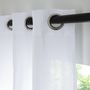 Voir la diapositive 2 : FUTURE HOME Rideau uni en gaze de coton oeillets à l'unité 140x260cm