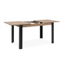 Voir la diapositive 6 : CONCEPT USINE Table extensible 4 à 6 personnes chêne et noir 150x80x75 TOLOSA
