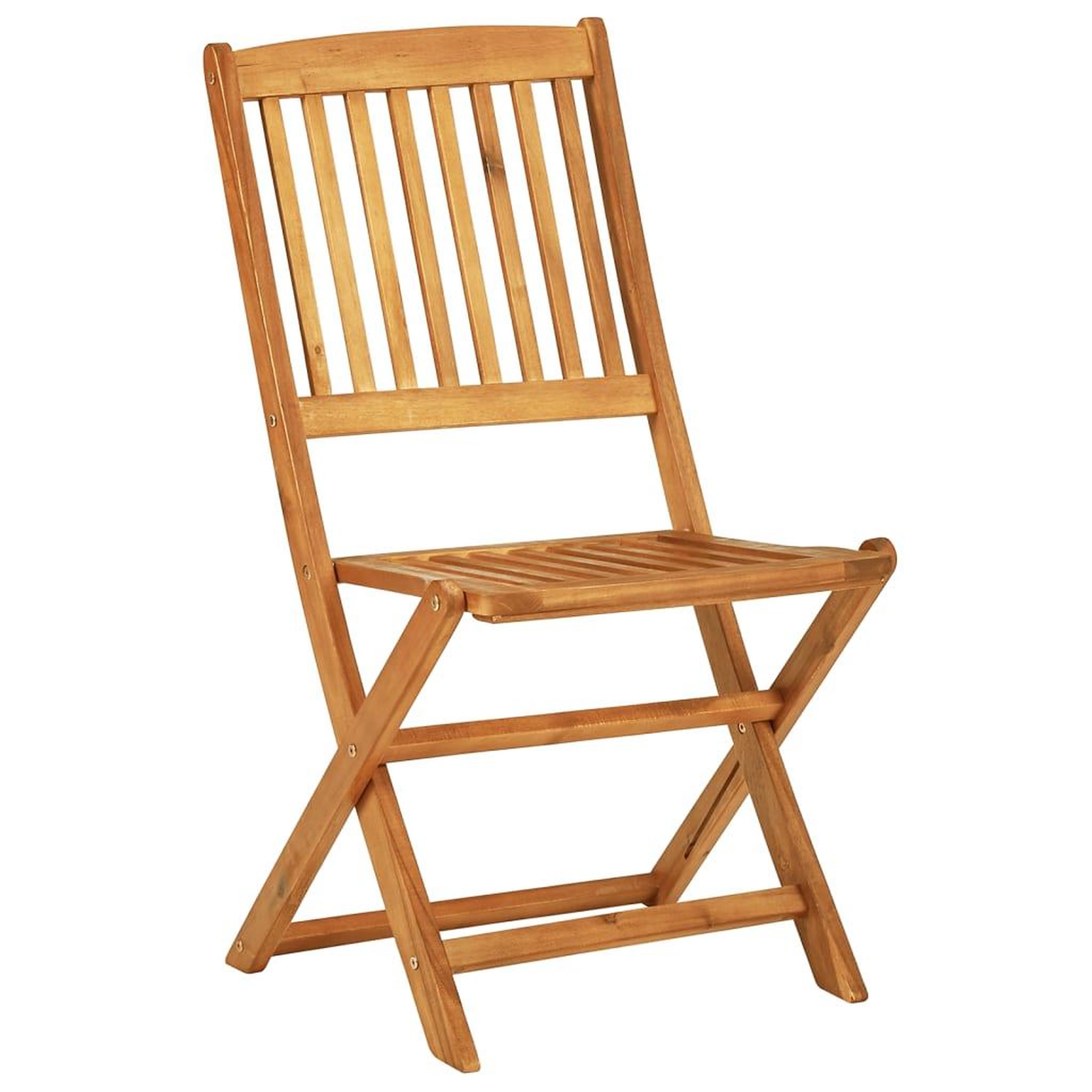 Voir la diapositive 5 : VIDAXL Ensemble a manger de jardin pliable 3 pcs bois d'acacia massif