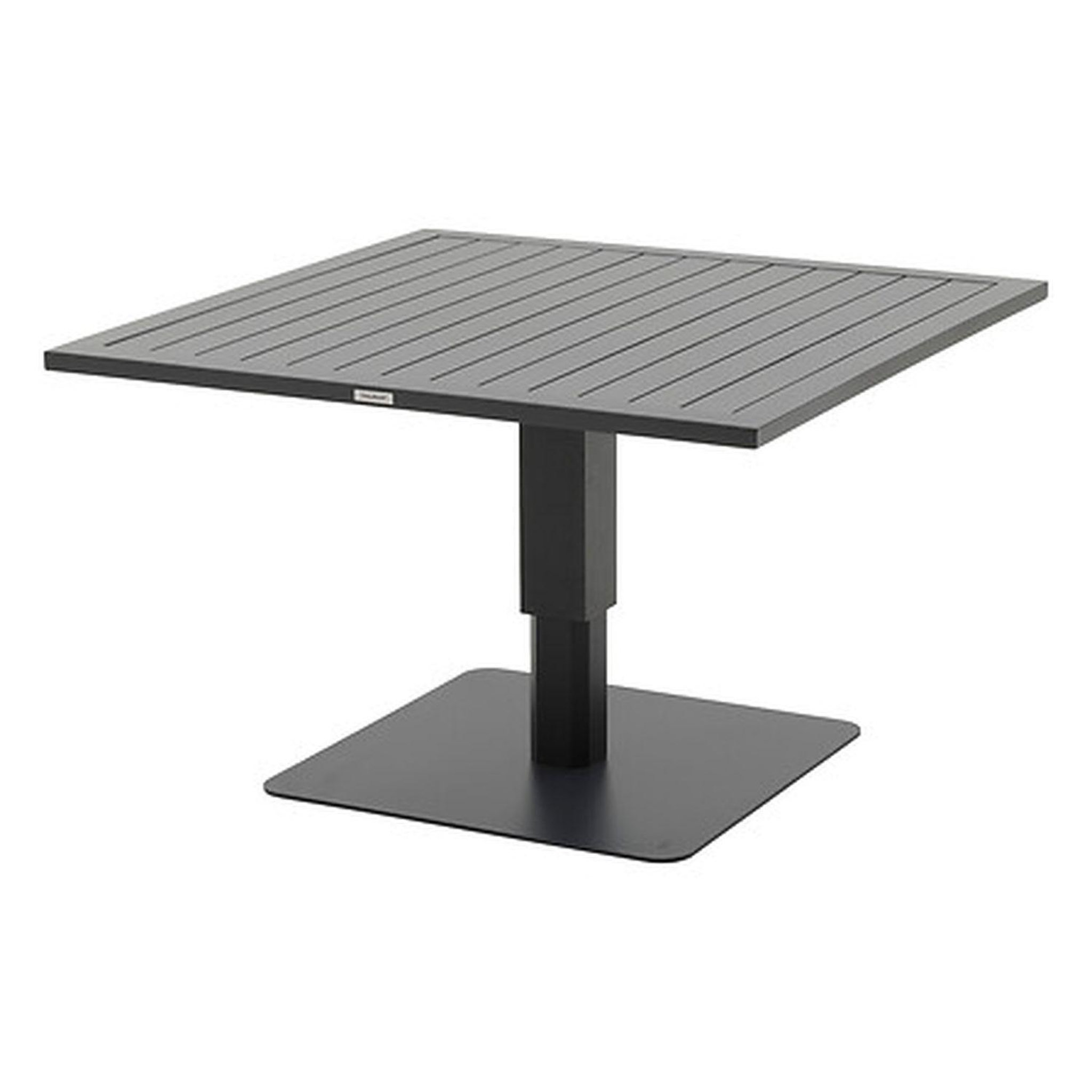 HESPERIDE Table de jardin relevable carrée en aluminium salimia - graphite