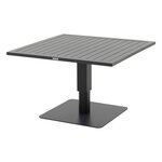 HESPERIDE Table de jardin relevable carrée en aluminium SALIMIA - Graphite