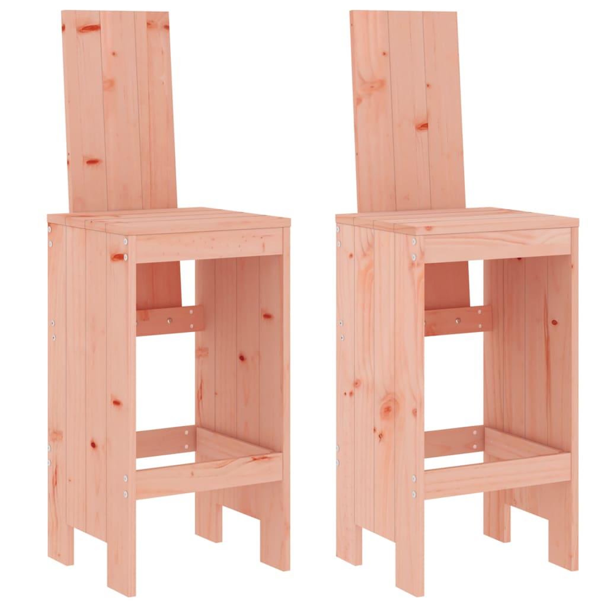Voir la diapositive 2 : VIDAXL Tabourets de bar lot de 2 40x42x120 cm bois massif douglas