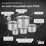 Voir la diapositive 5 : ELO Lot de Poêles 24/28/32cm et Faitouts 12/16/20/26cm Elo Relief Evolution