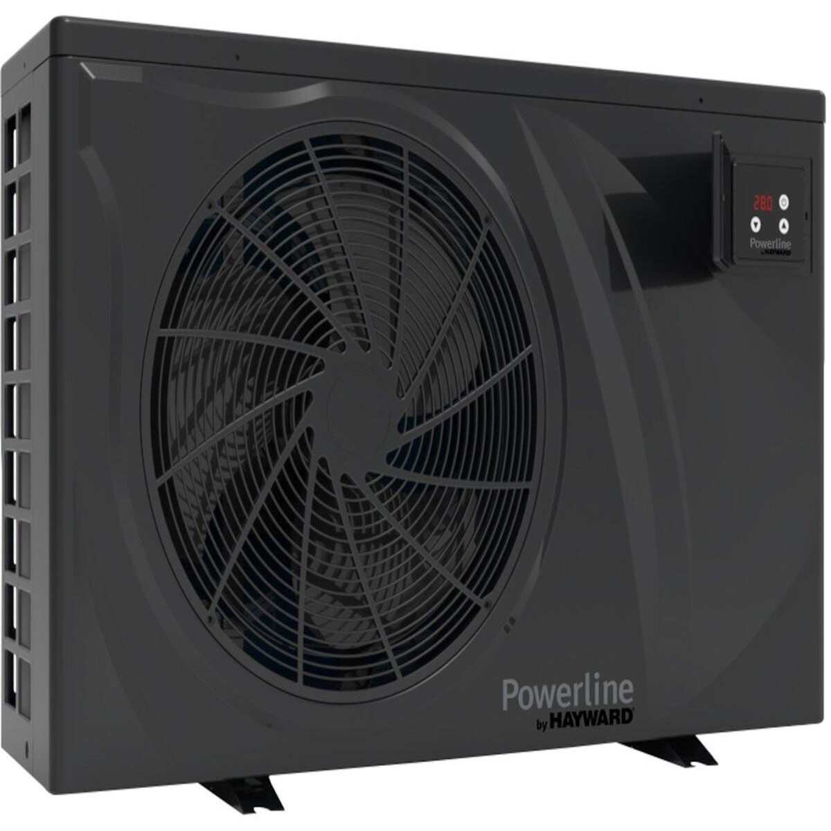 Habitat et Jardin Piscine bois   Sevilla 145   - 8.57 x 4.57 x 1.45 m + Pompe à chaleur pour piscine 6 kw/h inverter  PowerLine by Hayward  - Noir