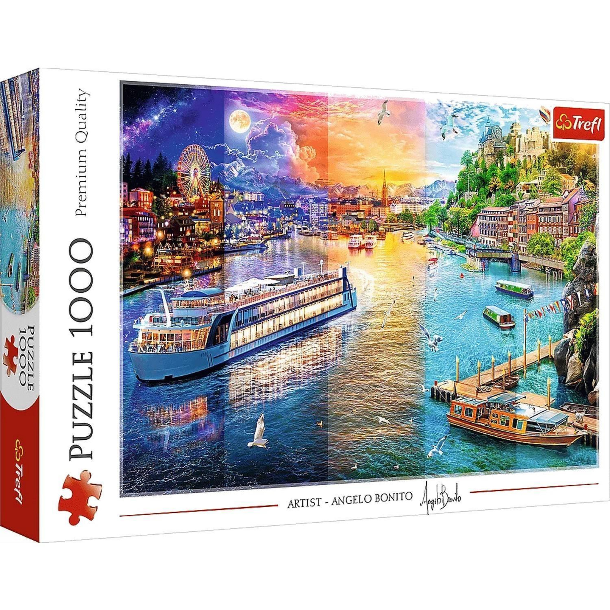 Voir la diapositive 2 : Trefl Puzzle 1000 pièces : Croisière sur la rivière