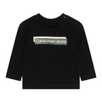 CALVIN KLEIN JEANS T shirt Manches Longues  Garçon Calvin Klein Jeans Hero. Coloris disponibles : Noir