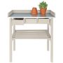 Voir la diapositive 1 : ESSCHERT DESIGN Esschert Design Banc de travail de jardin blanc CF29W