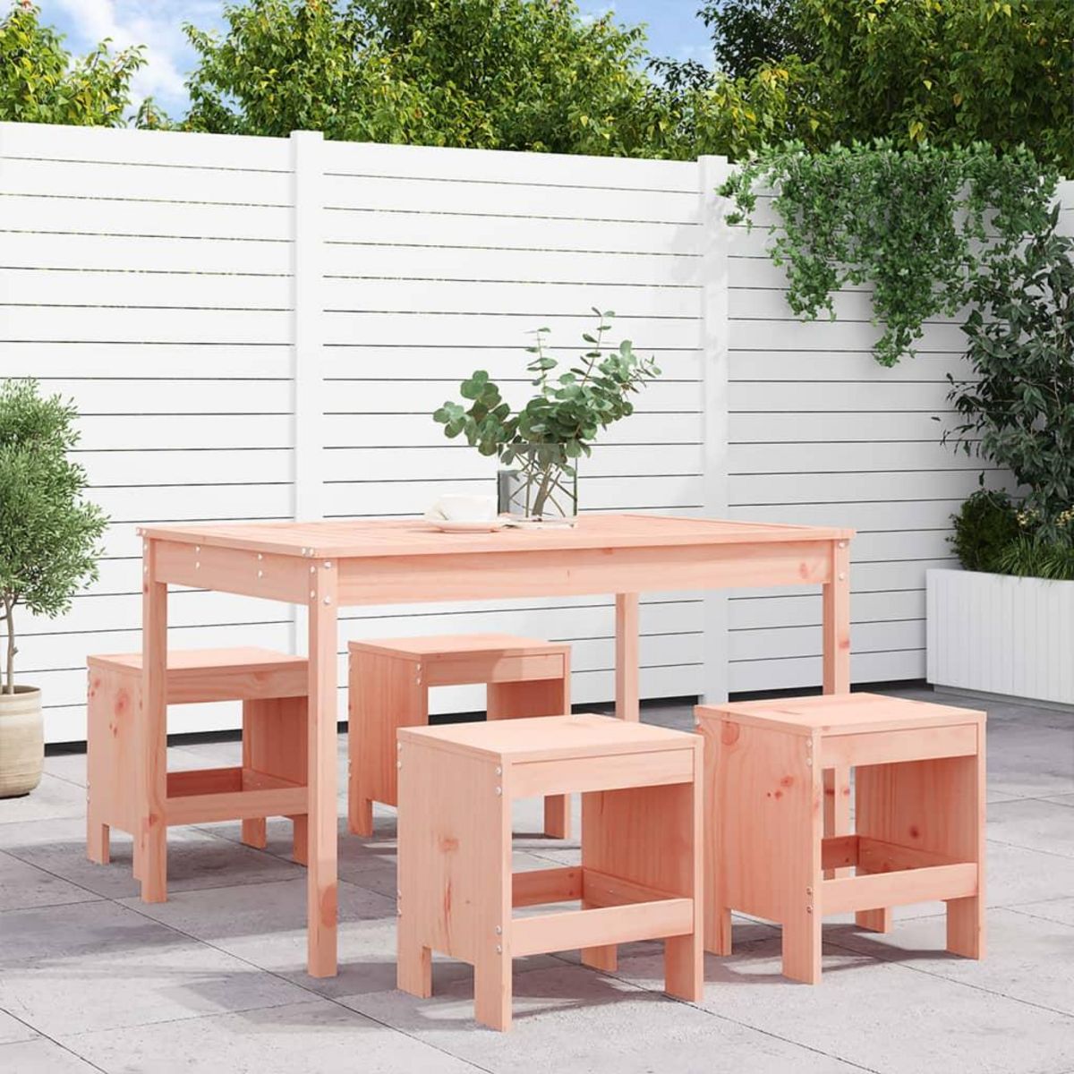 VIDAXL Ensemble a manger de jardin 5pcs bois massif Douglas