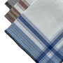 Voir la diapositive 2 : VANDERSICKEL Lot de 12 mouchoirs Homme 38x38cm 100% coton