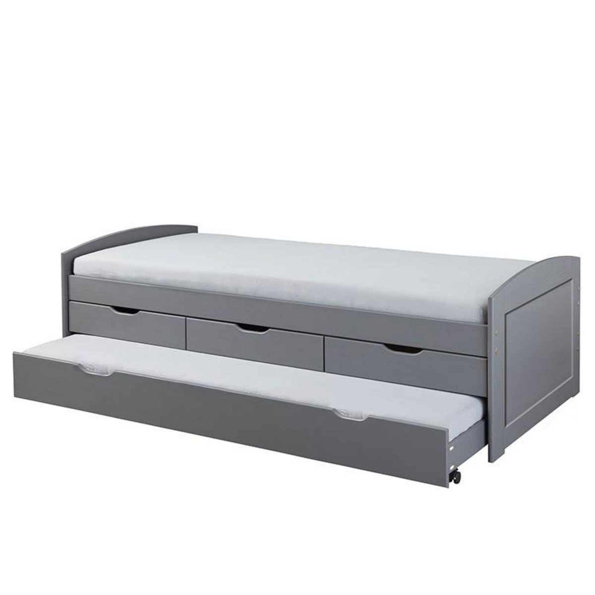 Lit gigogne 2 couchages 90x200 cm + 3 tiroirs ULLI