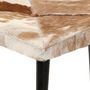 Voir la diapositive 5 : VIDAXL Chaise a oreilles avec repose-pied Marron Cuir veritable