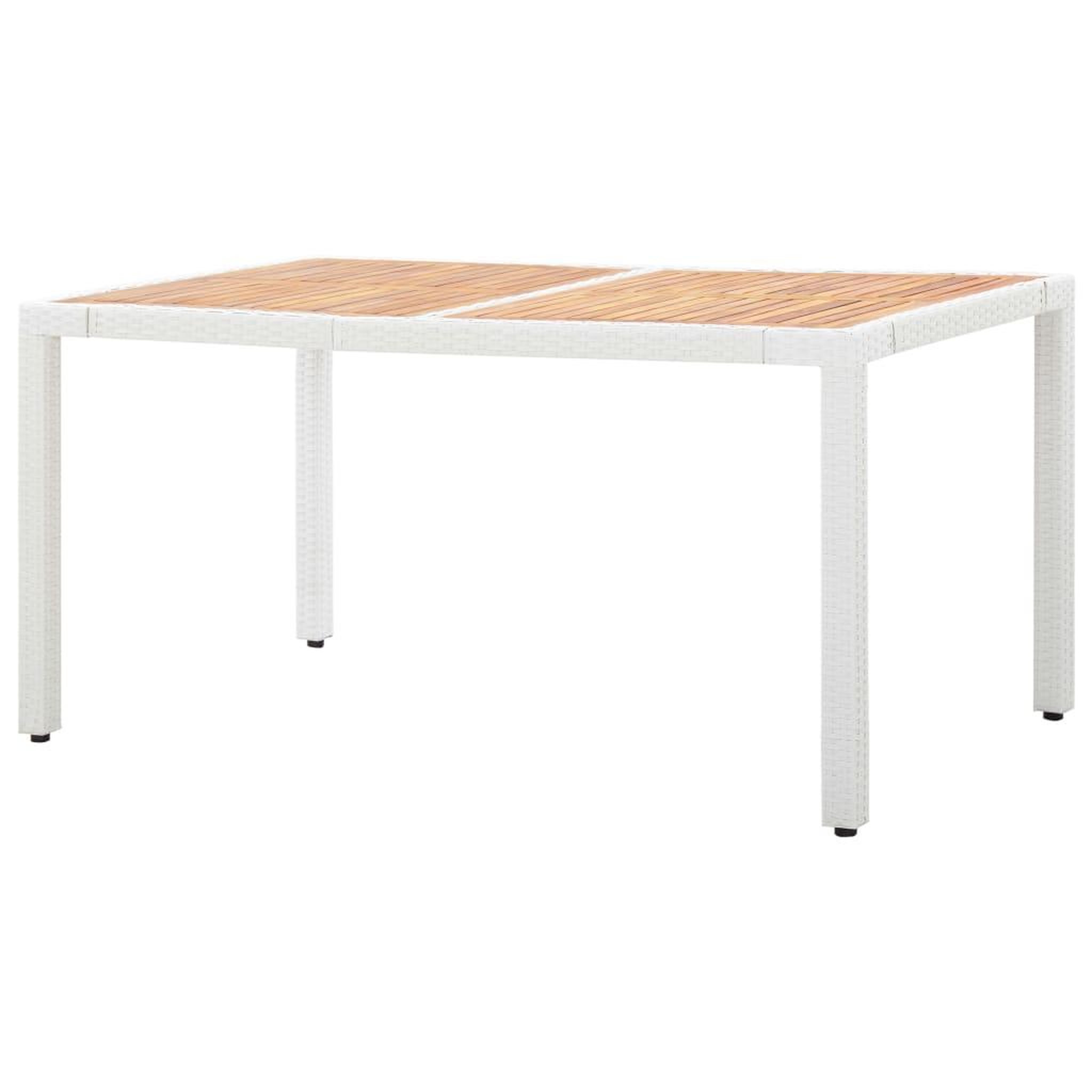 Voir la diapositive 5 : VIDAXL Salon de jardin 7 pcs resine tressee blanc
