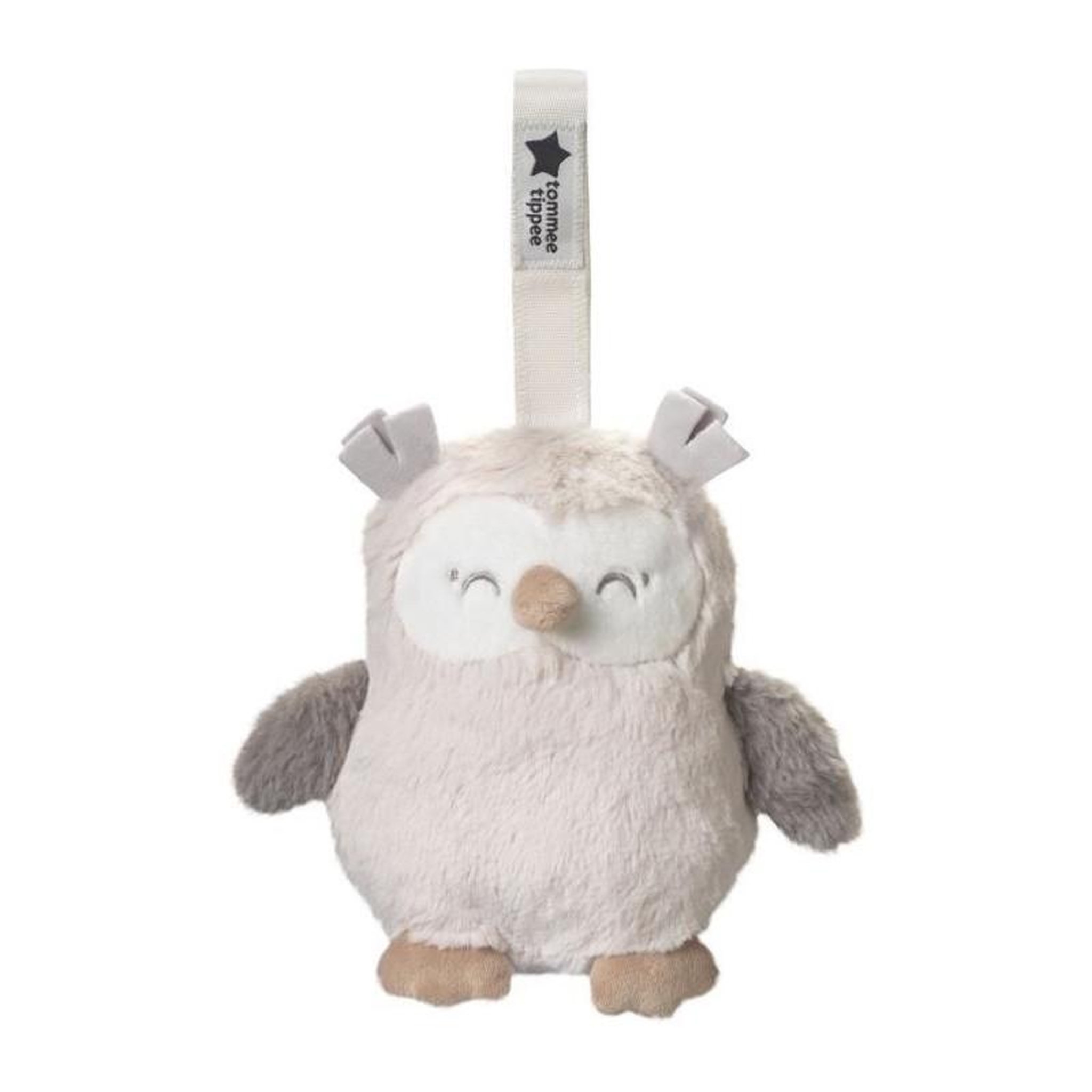 TOMMEE TIPPEE Mini Peluche - TOMMEE TIPPEE - Ollie La Chouette - Aide au sommeil nomade - 6 sons - Rechargeable par USB - Lavable en machine
