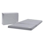 Asalvo Matelas Pliable Gris Ultra Confortable avec Sac de Transport