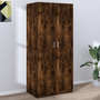 Voir la diapositive 1 : VIDAXL Garde-robe Chene fume 80x52x180 cm Bois d'ingenierie