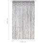Voir la diapositive 6 : VIDAXL Rideau en macrame Anthracite 140x240 cm Coton