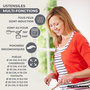 Voir la diapositive 3 : Fackelmann Set 1 poêle 24 cm 3 casseroles 12 16 20 cm, 3 faitouts 16, 20 et 24 cm en inox et 6 ustensiles RPET Fackelmann Geneva