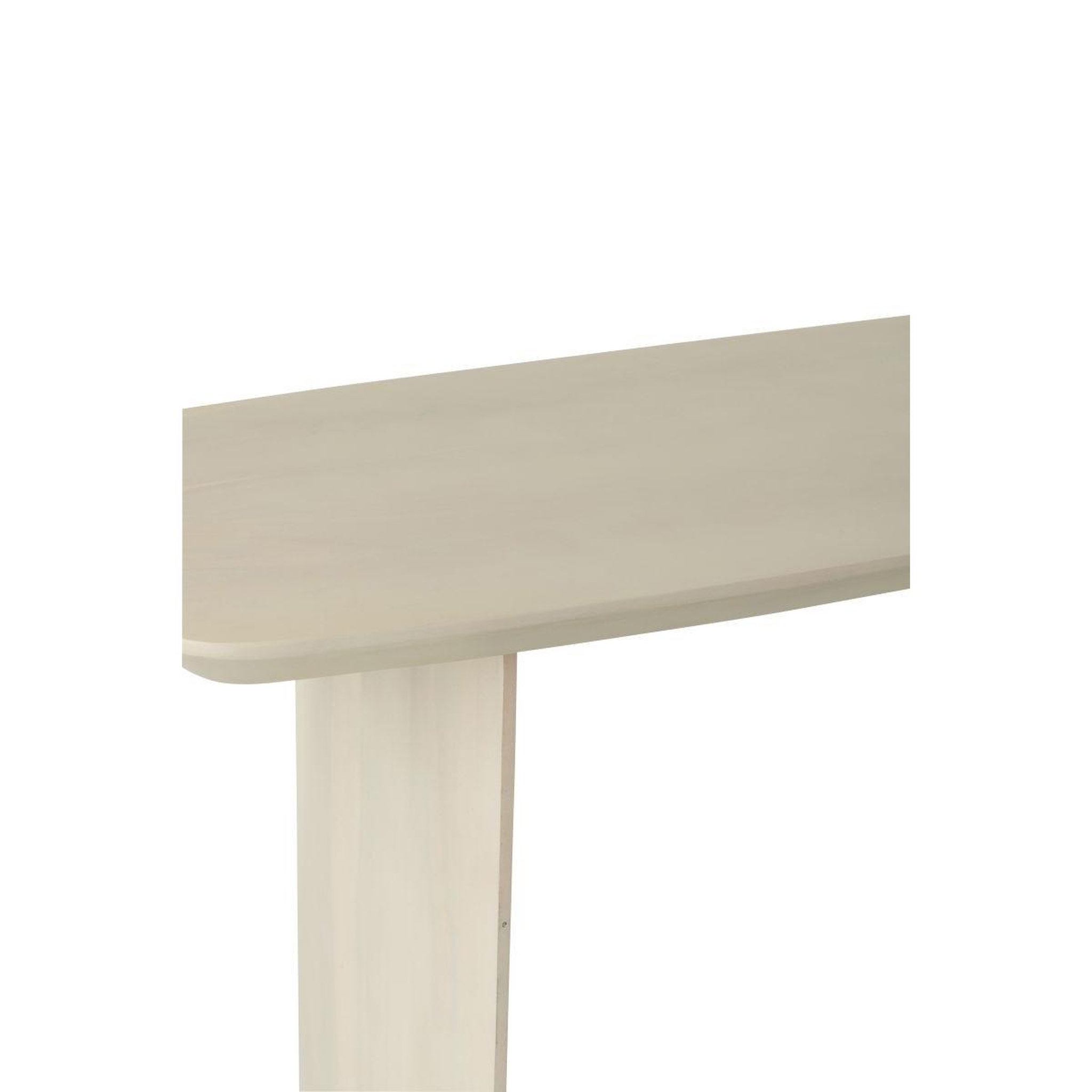Voir la diapositive 4 : J-LINE Console en bois  william  130cm blanc