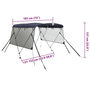 Voir la diapositive 6 : VIDAXL Toit bimini a 3 arceaux parois en maille 183x(137-152)x137 cm