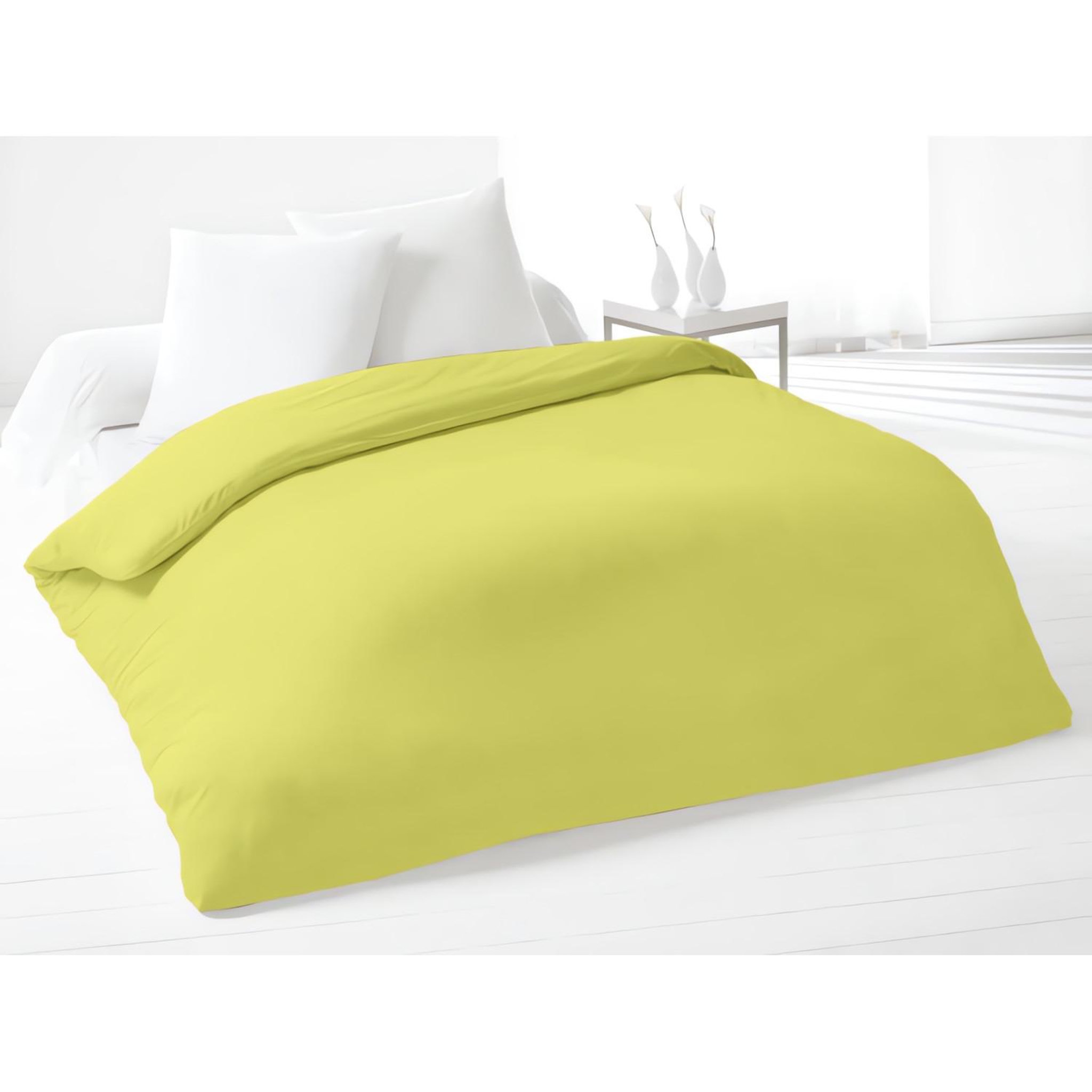 SOLEIL D'OCRE Housse de couette coton 57 Fils uni, par SOLEIL D'OCRE