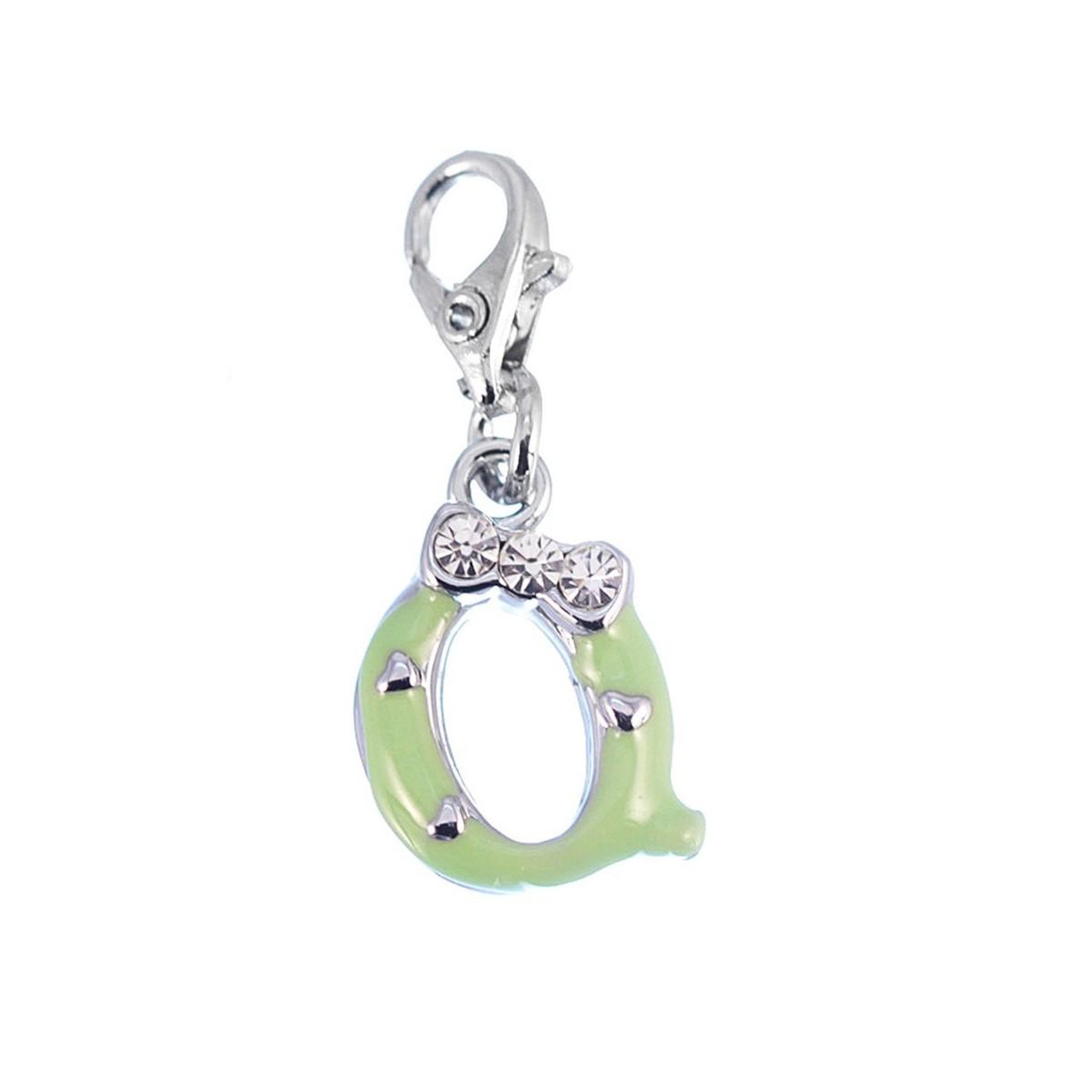 SC CRYSTAL Charm Lettre Q vert SC Crystal