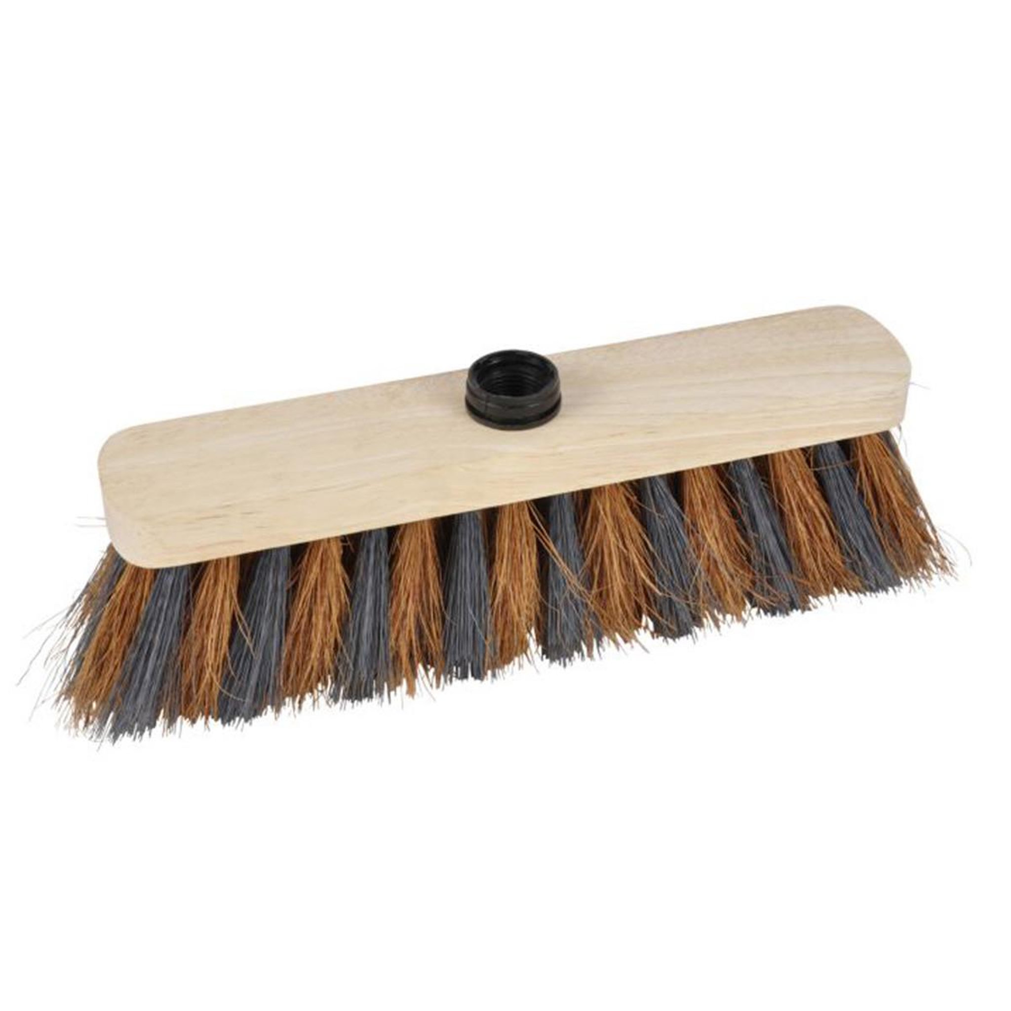 HOMEA Tête de balai en bois  zébré  29cm naturel
