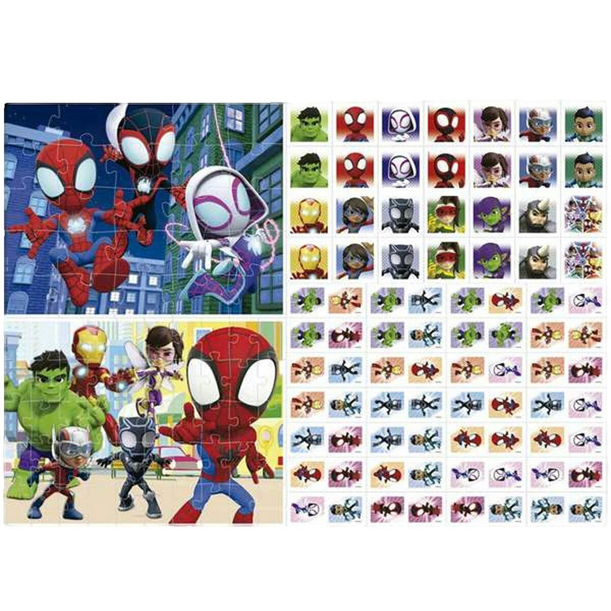 Voir la diapositive 3 : EDUCA Coffret 2 jeux éducatifs + 2 puzzles - Spidey & His Amazing Friends - EDUCA - Superpack