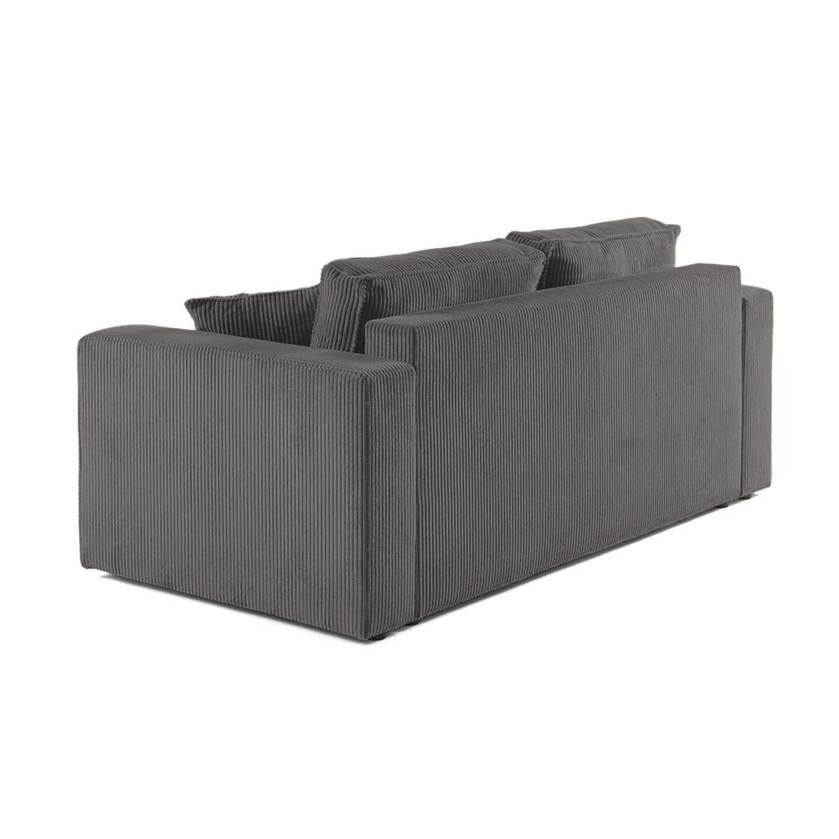 BEST MOBILIER Topaze - canapé droit 2 places - en velours côtelé