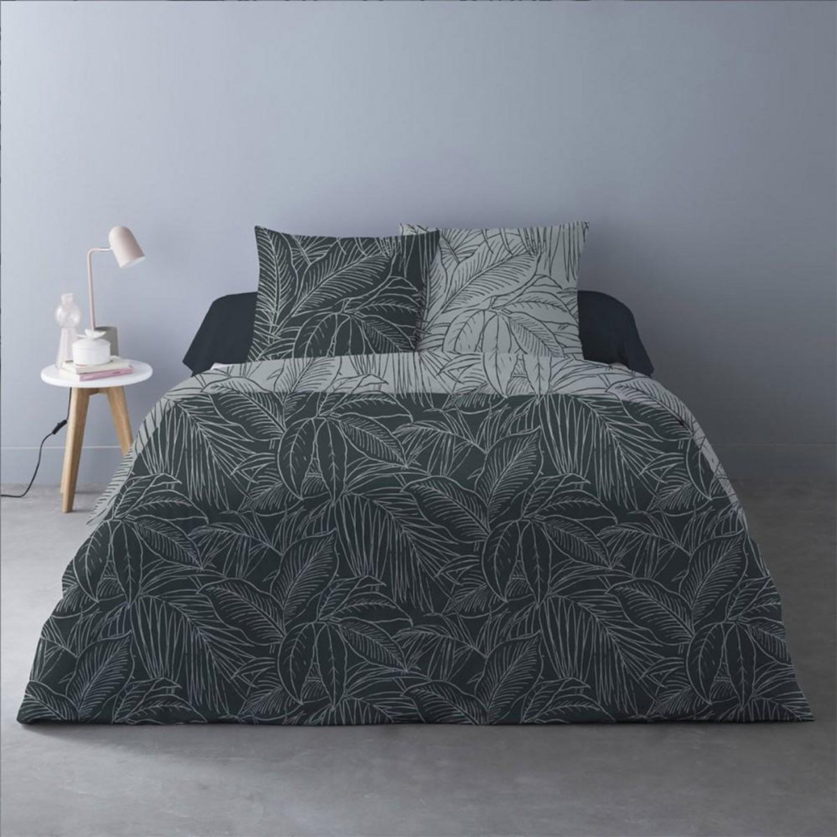 Dourev Housse de couette 240x220 Monti gris + 2 taies