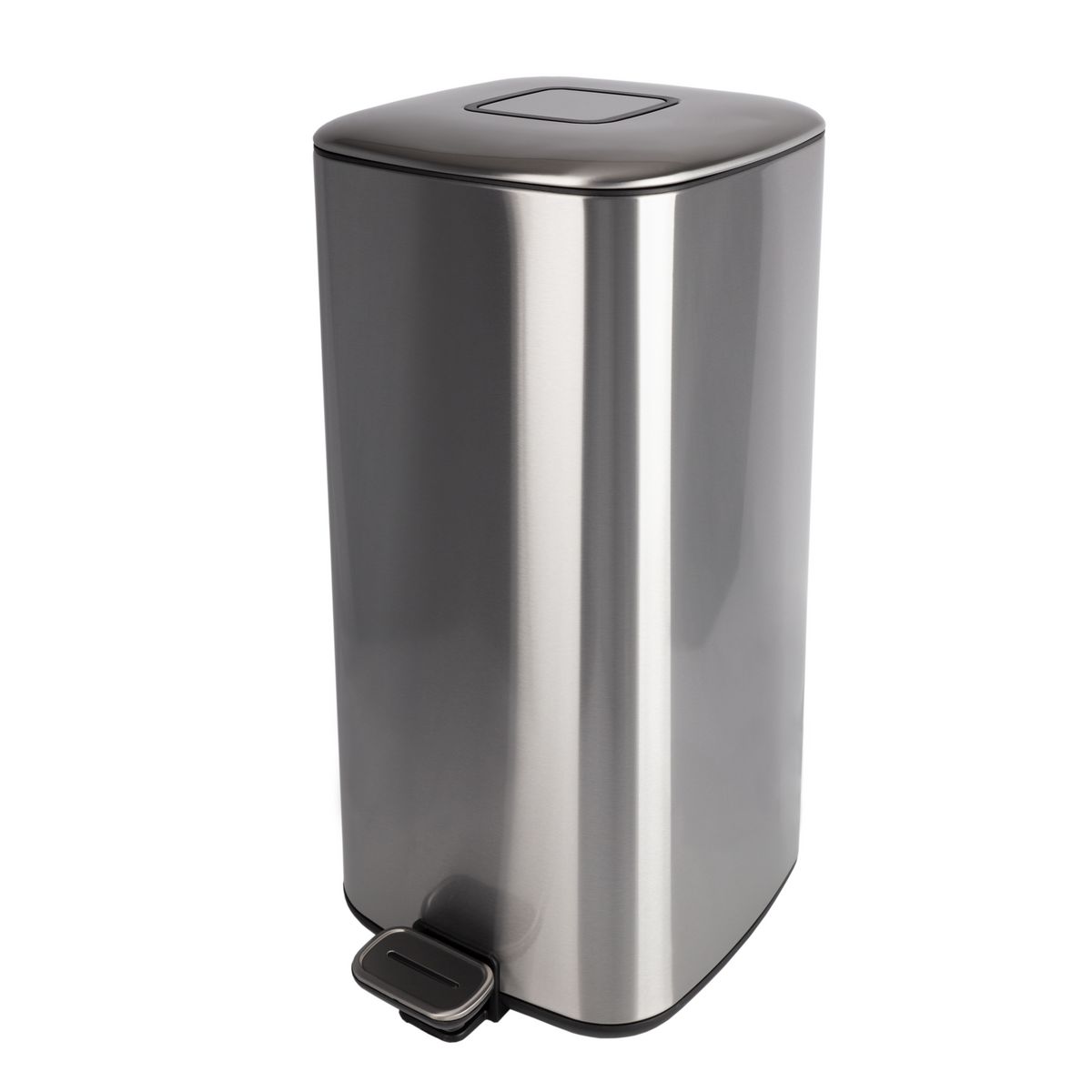 HAILO Poubelle à pédale 32L Cube Inox