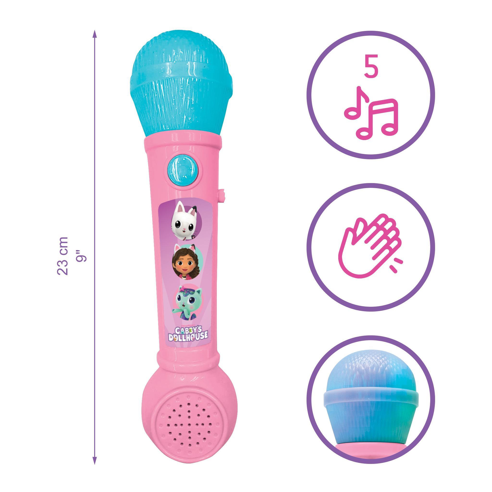 Voir la diapositive 2 : Lexibook Microphone Lumineux Gabby et la maison magique