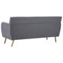 Voir la diapositive 6 : VIDAXL Canape a 3 places revetement en tissu 172x70x82 cm gris clair