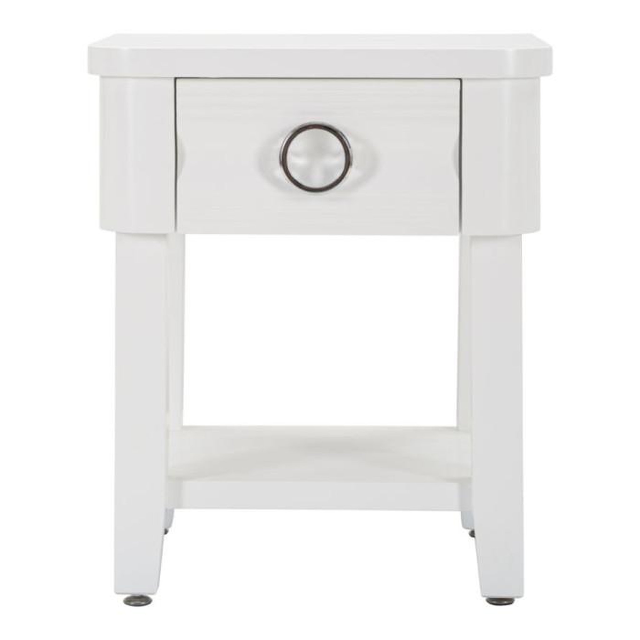 Voir la diapositive 2 : Paris Prix Table de Chevet en Bois  Shine  54cm Blanc