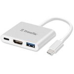 xtrememac hub usb c type c 3 ports hdmi + usb-a + usb-c pd