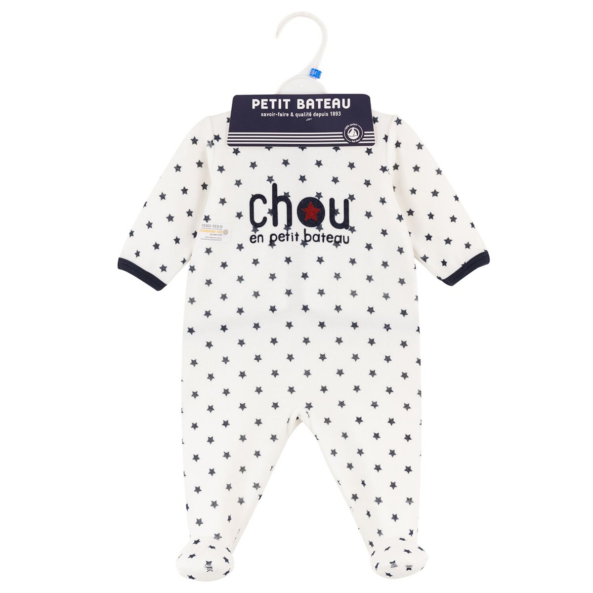 PETIT BATEAU Dors bien velours bébé garçon pas cher 