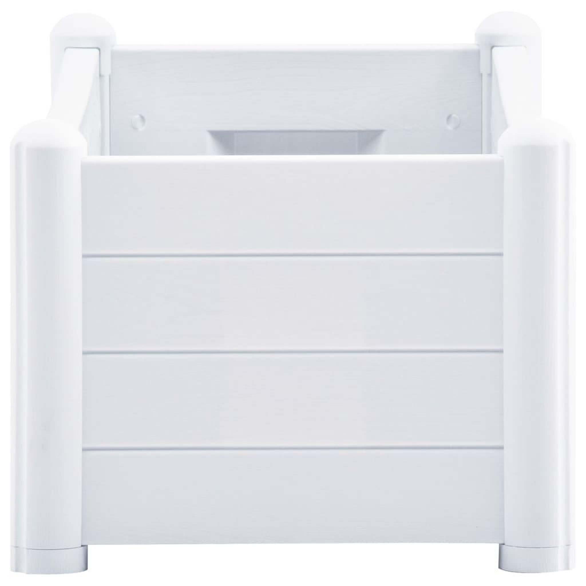 Voir la diapositive 4 : VIDAXL Lit sureleve de jardin PP Blanc 100x43x35 cm